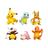 Figuras Kawaii Pokémon Anime - Pikachu, Charmander, Psyduck, Squirtle, Jigglypuff e Bulbasaur