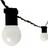 Fio de Luz Preto 100M Com Lampadas Led 127v Com Plug