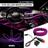 Fita Barra Led P/ Painel Roxo Fiat Bravo 2010 2011 2012 2013 5m Metros Flexível Tunning Top