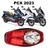 Forração Honda Pcx Dlx 2023 Forro Premium Vermelho Divisória