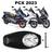 Forração Honda Pcx Dlx 2023 Forro Standard Preto + 1 Antena