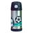 Garrafa Garrafinha Térmica Infantil Thermos 355Ml Futebol