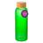 Garrafa Squeeze Em Vidro E Bambu 500Ml Lucid Topget - Verde