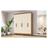 Guarda Roupa Casal Ambiente B369 Nature Off White Henn - Briz Móveis