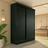 Guarda-Roupa Casal Boreal 2 Portas Preto
