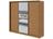 Guarda-roupa Casal com Espelho 3 Portas 6 Gavetas Caemmun Spazio