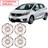 Jogo 4 Calotas Honda Fit 2015 2016 2017 2018 Aro 15 Pressao