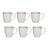 Jogo 6 Canecas De Café Porcelana Ryo Maresia Oxford 260ml Kit Completo