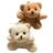 Jogo de 30pçs Mini Urso de Pelúcia 6cm - Marrom ou Creme