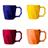 Jogo de Canecas Cerâmicas 4 peças Louça Café da Manha Cores Variadas