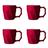 Jogo de Canecas Cerâmicas 4 peças Louça Café da Manha Cores Variadas