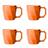 Jogo de Canecas Cerâmicas 4 peças Louça Café da Manha Cores Variadas