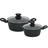 Jogo de Panelas Antiaderente Ceramica Cooktop Fogão Indução Kit 2 Peças Conjunto Marmol