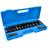 Jogo Soquetes Longos de Impacto 1/2 POL de 10 a 27 MM Kit 15 Peças EVSLI-15 EVALD