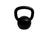 Kettlebell Pintado 8 Kg Fundidos De Minas - Preto