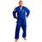 Kimono Jiu-Jitsu Judô Adulto Azul Trançado 1 Fit