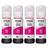 kit 04 refil de Tintas T504 Magenta para impressora L6270 L14150