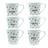 Kit 06 Caneca Poa Coração Frases Amor Paz Gratidão