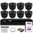 Kit 08 Câmeras Intelbras VHD 1220 Dome Black Full HD 1080p, Lente 2.8mm, Visão Noturna 20m + DVR Intelbras MHDX 1208 8 Canais Multi HD + HD 2TB Purple