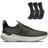 Kit 1 Tênis de Corrida Masculino Under Armour Charged Hit e 1 Pct com 3 pares de Meia cano alto