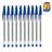 Kit 10 Canetas Bic Azul 1.0mm Escolar Volta ás Aulas