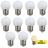 Kit 10 Lâmpada Led Bolinha 3w E27 Penteadeira Camarim Varal Espelho Abajur Lustre Branco Frio ou Quente 127v Ou 220v