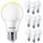 Kit 10 Lâmpadas Led Philips Bulbo 9W Branco Quente 3000K E27