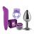 Kit 100Dor 6X1 Cream Lub + Plug Anal Tamanho M + Anel Estimulador + Vibrador Ponto G Liso