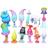 Kit 12 bonecos trolls miniaturas disney pvc