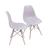 Kit 2 Cadeiras Boxbit Dkr Eames Base Em Madeira Fendi