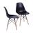 Kit 2 Cadeiras Boxbit Dkr Eames Base Em Madeira Preta
