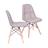Kit 2 Cadeiras Boxbit Dkr Eames Botonê Base Em Madeira Cinza