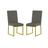 Kit 2 Cadeiras Estofadas Base de Ferro Para Mesa De Jantar