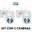 Kit 2 Câmeras Segurança Externa Plus+ Wi-Fi Panorâmica