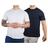 Kit 2 Camisetas Básicas Masculina Algodão Premium Slim Fit Diversas Cores