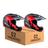 Kit 2 Capacete Cross Bieffe 3 Sport Vermelho Dark