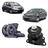 Kit 2 Coxim Motor LE LD Manual Honda New Fit City 2009 2014