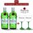 Kit 2 Gin Tanqueray London Dry 750ml com 2 Taças Acrílicas Personalizada Tanqueray