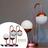 Kit 2 Luminária de Mesa Abajur Jabuticaba Jennifer 2 Globos Vidro 10cm + Lampada Branco Quente