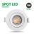 Kit 2 Luminária Led Spot 5W Redondo Quadrado Embutido Branco Frio Quente 3000k 6500k Bivolt