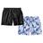 Kit 2 Shorts Resina Bermuda Tactel Liso e Estampado Masculino Mauricinho