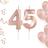 Kit 2 Velas De Aniversario Numero Rose Gold Idades Diversas