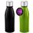 Kit 2x Squeeze Alumínio 500 ml Wave TopGet Preto e Verde