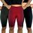 Kit 3 Bermudas Femininas Justas Elástico Lisas Cores Sortidas Suplex Pp ao Plus Size