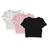 Kit 3 Blusas Cropped Blusinha Camiseta Feminina Lisa