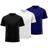 Kit 3 Camiseta Masculina Lisa Proteção UV +50 Segunda Pele Térmica Várias Cores MXC BRASIL