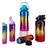 Kit 3 Garrafas de Agua Metalizada Squezee Motivacional Academia