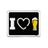 Kit 3 Placas Decorativa - I Love Beer Eu Amo Cerveja