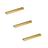 Kit 3 puxador para moveis ken 320mm dourado matte fosco zen zp0179.955