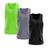 Kit 3 Regatas Masculina Lisa Básica Dry Academia Treino Esporte Camisa Camiseta Blusa Esportiva Corrida Bike